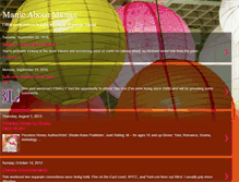 Tablet Screenshot of manicaboutmanga.com